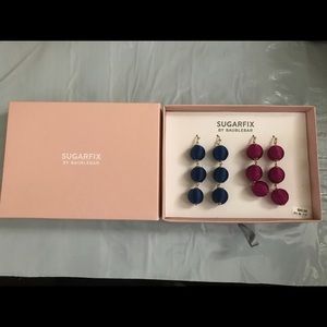 NWT SUGARFIX by BaubleBar Two Pair Earring Set